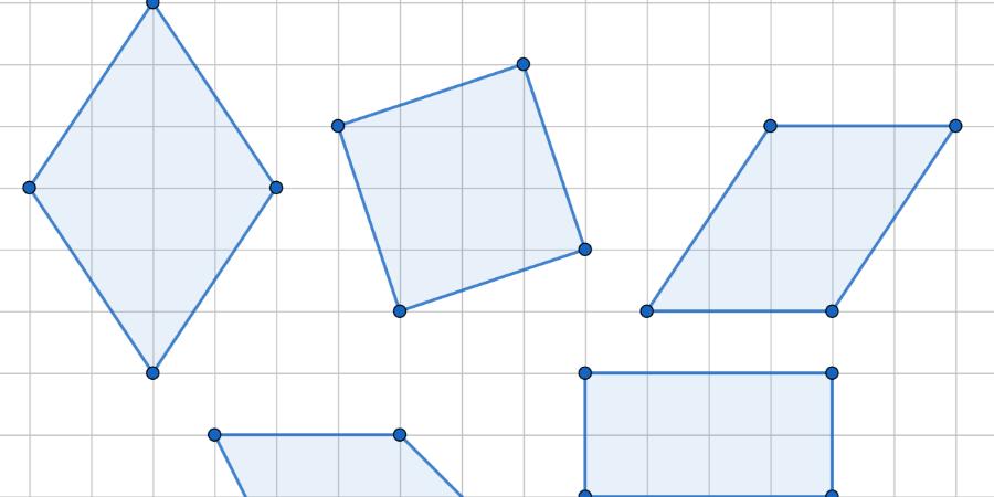 Четырехугольники на клетчатой бумаге