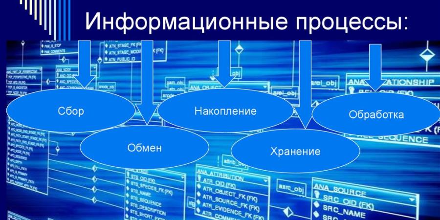 Классы информационных процессов