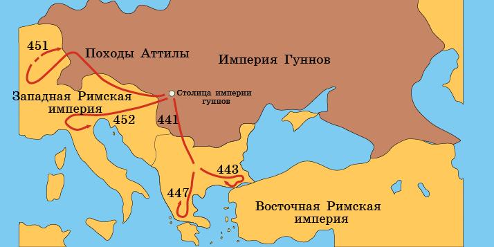 Проект на тему военные походы гуннов